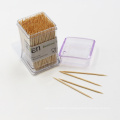China manufacturer bulk bamboo wooden toothpick with custom packaging